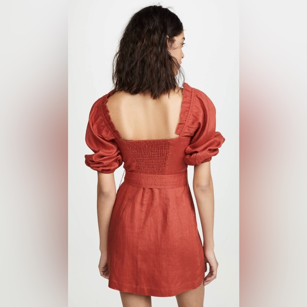 SUBOO Rising Sun Linen Mini Dress.  Send OFFERS - Picture 2 of 14